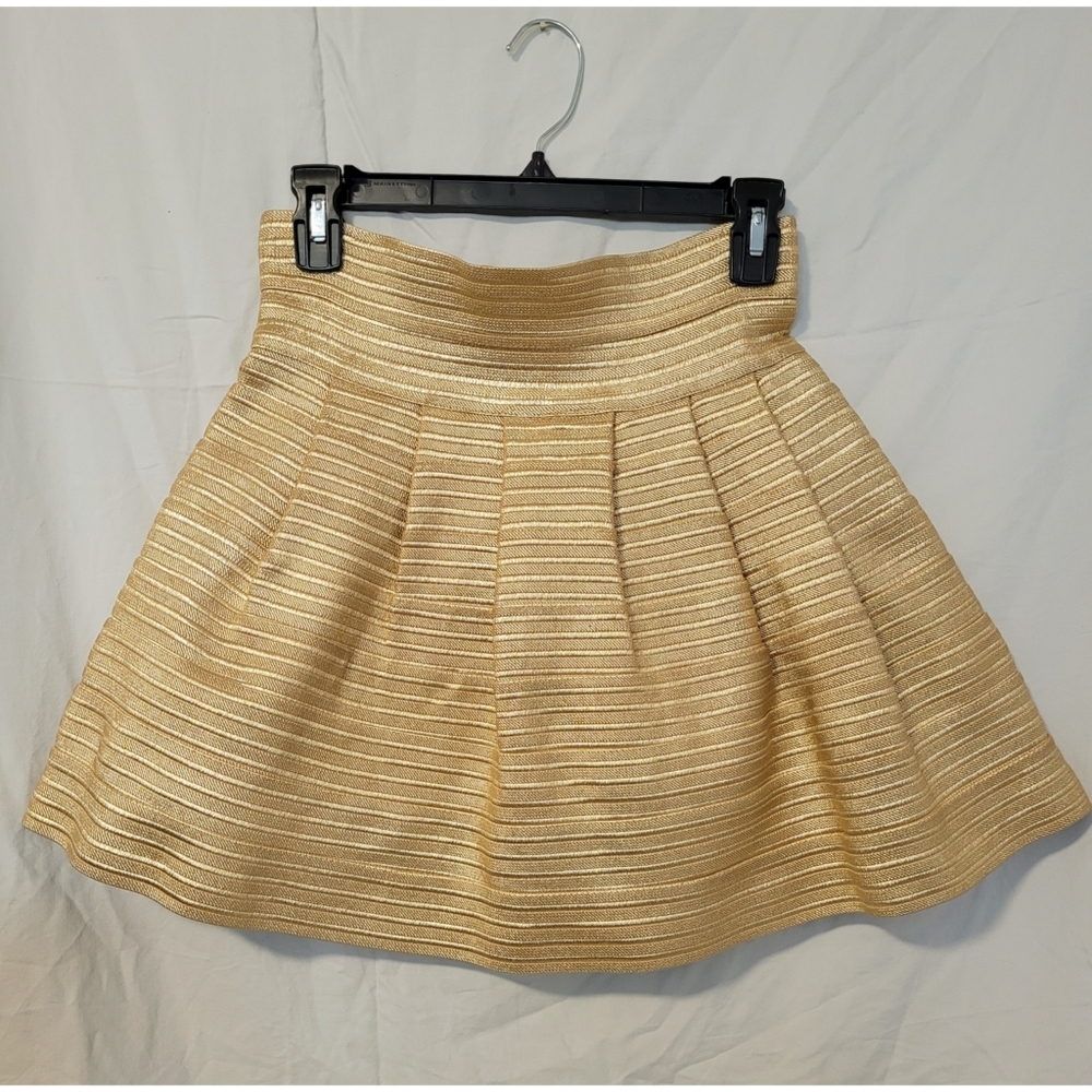 Metallic Gold Skater Skirt Sz. Sm-Med